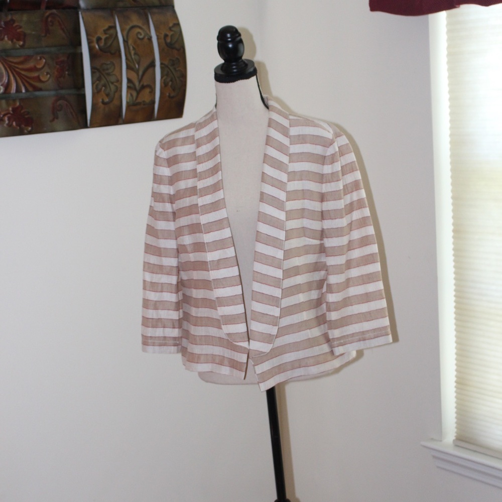 LOFT, stripped summer jacket